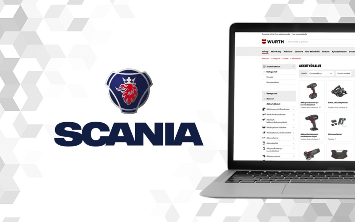 News Teaser Scania Suomi Oy:n ja Würth Oy:n sähköinen yhteistyö, Punch Out -yhteys