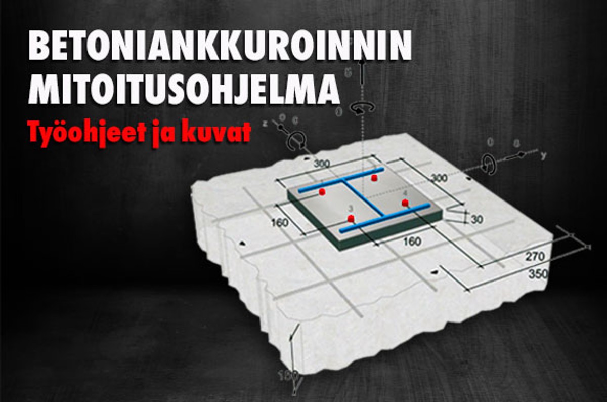 Betoniankkuroinnin mitoitusohjelma